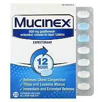 Mucinex, 20 Extended-Release Bi-Layer Tablets