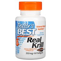 Doctor's Best, Real Krill, 350 мг, 60 капсул