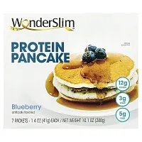 WonderSlim, Protein Pancake, Blueberry, 7 Packets, 1.4 oz (41 g) Each