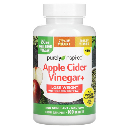 Purely Inspired, Apple Cider Vinegar+, 100 Tablets фото 3