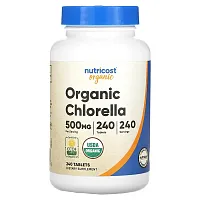 Nutricost, Organic Chlorella, 500 mg, 240 Tablets