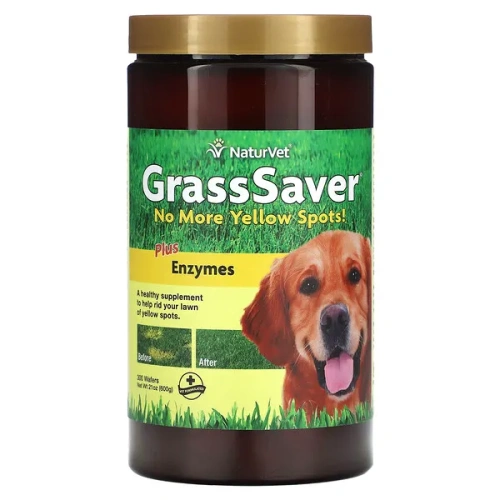 NaturVet, GrassSaver Plus Enzymes, 300 Wafers, 21 oz (600 g)