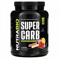 NutraBio Labs, Super Carb, малиновый лимонад, 834 г (1,8 фунта)