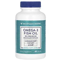 The Vitamin Shoppe, Omega-3 Fish Oil, 60 Softgels