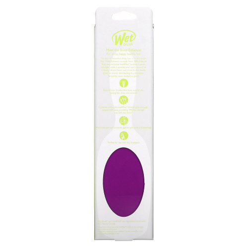 Wet Brush, Shine Enhancer Brush, Maintain, Purple, 1 Brush фото 3