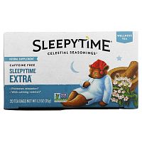 Celestial Seasonings, Велнес-чай Sleepytime Extra, без кофеина, 20 чайных пакетиков, 1,2 унции (35 г)