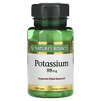 Nature&#x27;s Bounty, Potassium, 99 mg, 100 Caplets