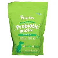 Zesty Paws, Hemp Elements, Probiotic OraStix, For Dogs, All Ages, Peppermint, 25 oz (709 g)