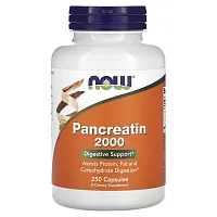 NOW Foods, Pancreatin 2000, 250 Capsules