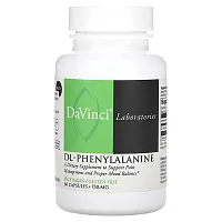 DaVinci Laboratories of Vermont, DL-Phenylalanine, 750 mg, 60 Capsules