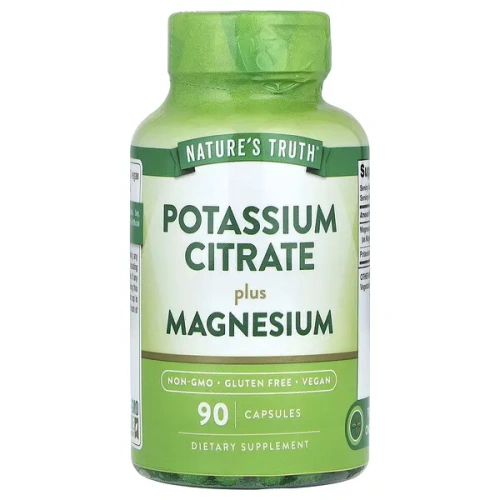 Nature&#x27;s Truth, Potassium Citrate Plus Magnesium, 90 Capsules