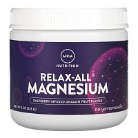 MRM Nutrition, Relax-All Magnesium, магний, со вкусом малины и питахайи, 226 г (8 унций)