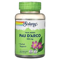 Solaray, Pau D&#x27;Arco, 550 mg, 100 VegCaps