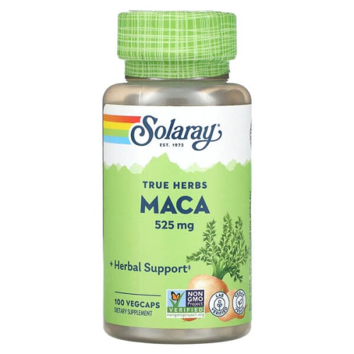 Solaray, True Herbs, Maca, 525 mg, 100 VegCaps