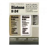 Mill Creek Botanicals, Biotene H-24, Природный комплекс, Набор из 3 средств