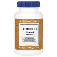 The Vitamin Shoppe, L-Citrulline, 1,000 mg, 120 Vegetable Capsules (500 mg per Capsule)