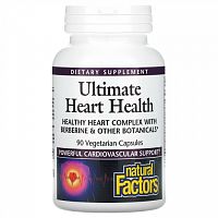 Natural Factors, Ultimate Heart Health, для здоровья сердца, 90 растительных капсул