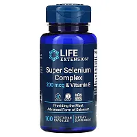 Life Extension, Super Selenium Complex &amp; Vitamin E, 200 mcg, 100 Vegetarian Capsules