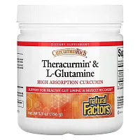 Natural Factors, CurcuminRich, Theracurmin &amp; L-Glutamine, 5.5 oz (156 g)