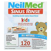 NeilMed, Kids, Sinus Rinse, Ages 2 +, 120 Premixed Sachets, 0.037 oz (1.04 g) Each