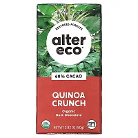 Alter Eco, Organic Dark Chocolate Bar, Quinoa Crunch, 60% Cacao, 2.82 oz (80 g)