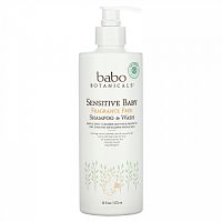 Babo Botanicals, Sensitive Baby, шампунь и гель для душа, не содержит отдушек, 16 ж. унц. (473 мл)