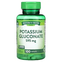 Nature&#x27;s Truth, Potassium Gluconate, 595 mg, 100 Caplets