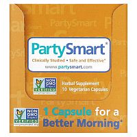 Himalaya, PartySmart, 10 Packets, 1 Vegetarian Capsule Each