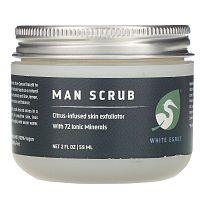 White Egret Personal Care, Man Scrub, 2 oz (59 ml)