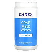 Carex, CPAP Mask Wipes, Unscented, 62 Wipes