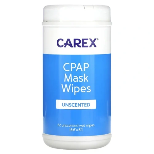 Carex, CPAP Mask Wipes, Unscented, 62 Wipes