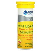 Trace Minerals ®, TM Sport, Max-Hydrate Endurance, шипучие таблетки для пополнения электролитов, со вкусом цитрусовых, 10 таблеток, 45 г (1,59 унции)