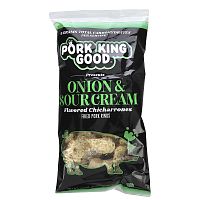 Pork King Good, Chicharrones со вкусом лука и сметаны, 49,5 г (1,75 унции)