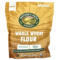 Nature&#x27;s Path, Organic Whole Wheat Flour, Stone Ground, 2 lbs (907 g)