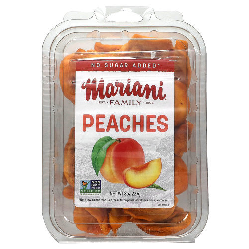 Mariani Dried Fruit, Сушеные персики, 227 г (8 унций)