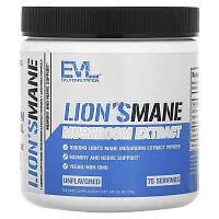 EVLution Nutrition, Lion&#x27;s Mane Mushroom Extract, Unflavored, 2.6 oz (75 g)