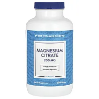 The Vitamin Shoppe, Magnesium Citrate, 200 mg, 300 Tablets