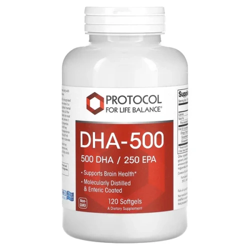 Protocol for Life Balance, DHA-500, 120 Softgels