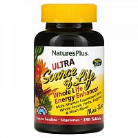 NaturesPlus, Ultra Source of Life, Whole Life Energy Enhancer, 180 таблеток