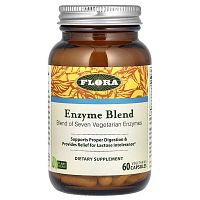 Flora, Enzyme Blend, 60 Vegetarian Capsules