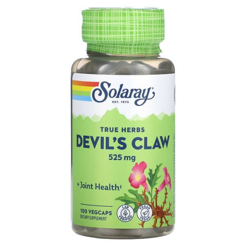 Solaray, Devil&#x27;s Claw, 525 mg, 100 VegCaps