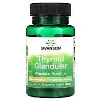 Swanson, Thyroid Glandular, 200 mg, 60 Capsules