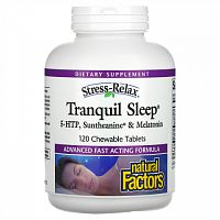 Natural Factors, Tranquil Sleep, 120 Chewable Tablets