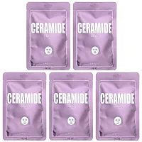 Lapcos, Ceramide Firming Beauty Sheet Mask Set, 5 Sheets, 0.84 fl oz (25 ml) Each