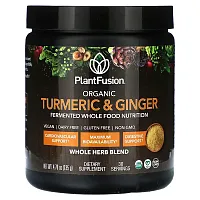 PlantFusion, Organic Whole Herb Blend, Turmeric &amp; Ginger, 4.76 oz (135 g)