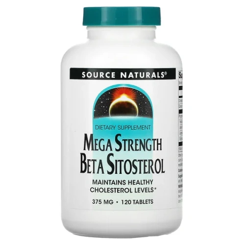 Source Naturals, Mega Strength Beta Sitosterol, 375 mg, 120 Tablets