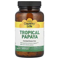 Country Life, Tropical Papaya, 500 Chewable Wafers