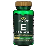 Swanson, E with Tocotrienols, 100 IU, 60 Softgels