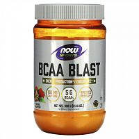 NOW Foods, Sports, BCAA Blast, натуральная малина, 600 г (21,16 унции)