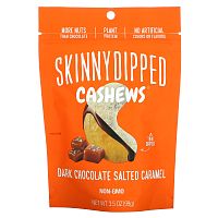 SkinnyDipped, Skinny Dipped Cashews, темный шоколад, соленая карамель, 99 г (3,5 унции)